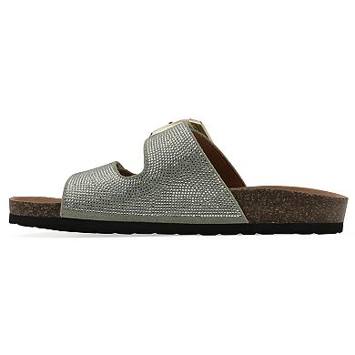 White Mountain Granitas Women's Footbeds Slingback Sandals