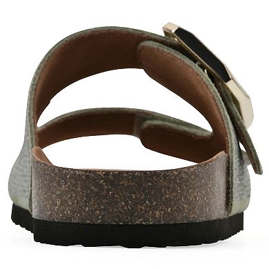 White Mountain Granitas Women's Footbeds Slingback Sandals