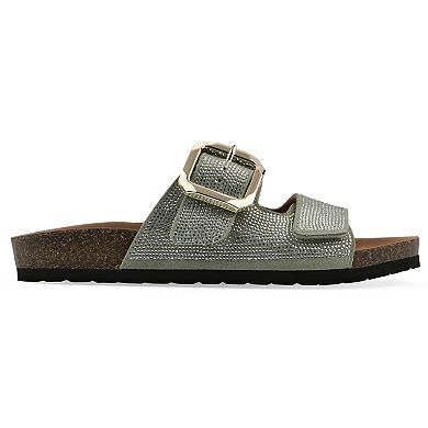 White Mountain Granitas Women's Footbeds Slingback Sandals