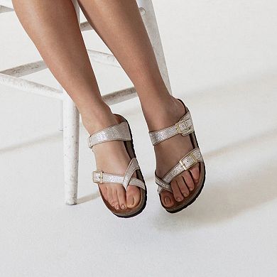 White Mountain Grays Women's Cushioned Footbeds Sandals