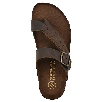 White Mountain Happier Women's Cushioned Slide Sandals