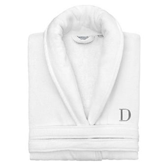 Linum Home Textiles Turkish Cotton Serif Personalized Anovia Velour Bathrobe