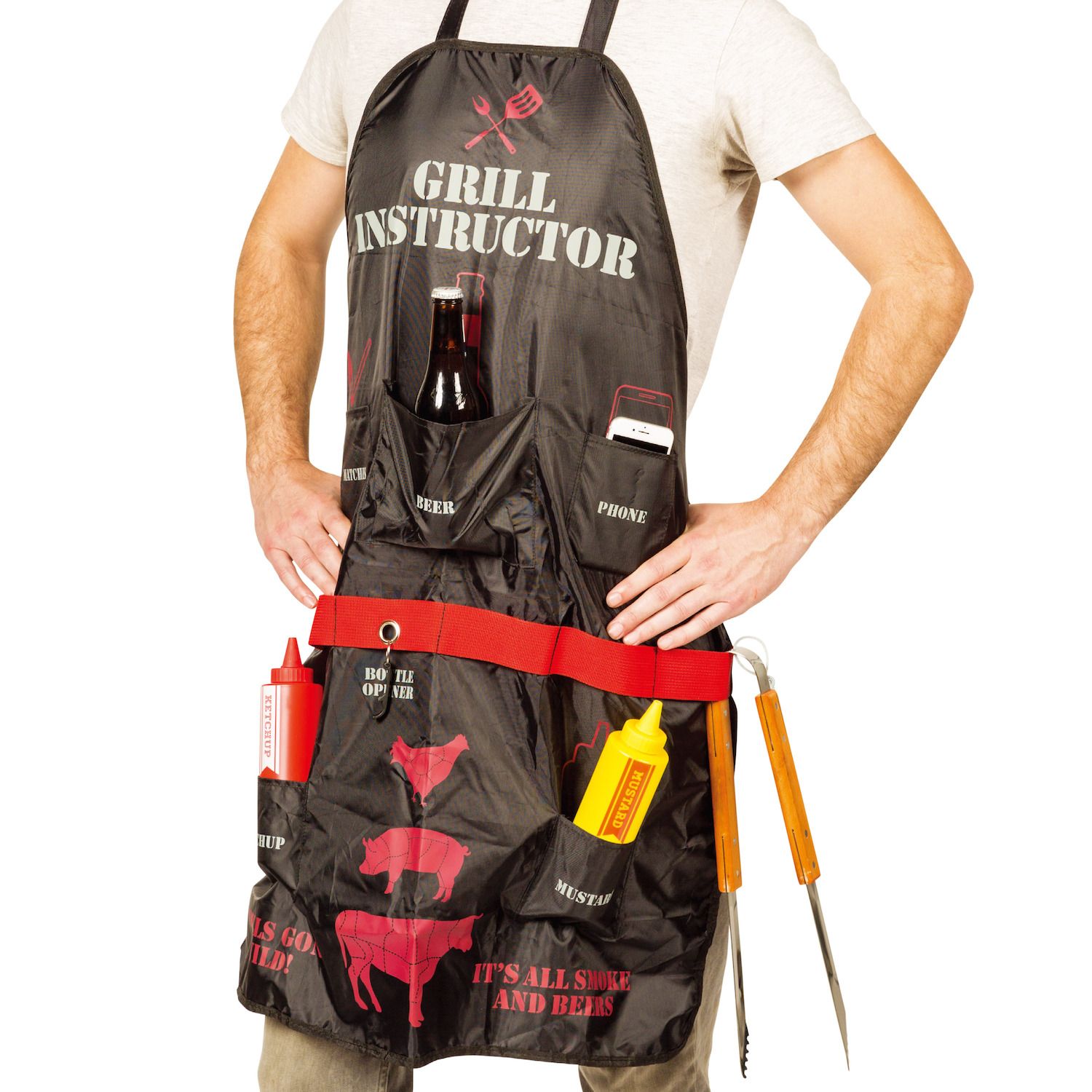 PEAK&PINE Grill Instructor Apron with Pockets