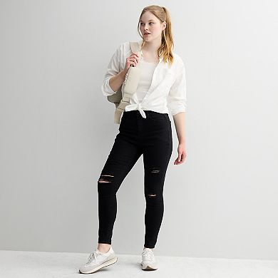 Juniors' SO® Curvy High Rise Jeggings