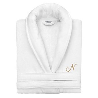 Linum Home Textiles 100% Turkish Cotton Personalized Unisex Velour Bathrobe
