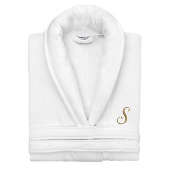 Linum Home Textiles 100% Turkish Cotton Personalized Unisex Velour Bathrobe