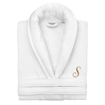 Linum Home Textiles 100% Turkish Cotton Personalized Unisex Velour Bathrobe