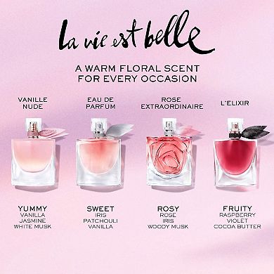 La Vie Est Belle Vanille Nude Eau de Parfum with Warm Vanilla & Musk Travel Spray