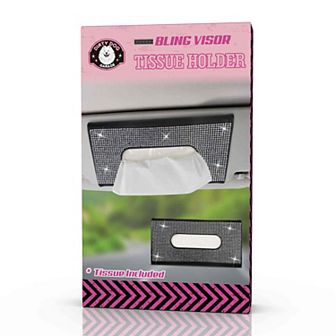 DIRTY DOG Bling Visor Tissue Holder
