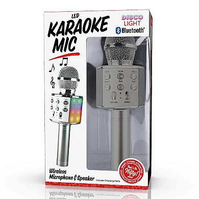 Nifty LED Karaoke Microphone with Bluetooth Connectivity