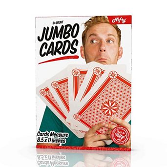 Nifty Jumbo Playing Cards 54-Count 8.5 x 11 in