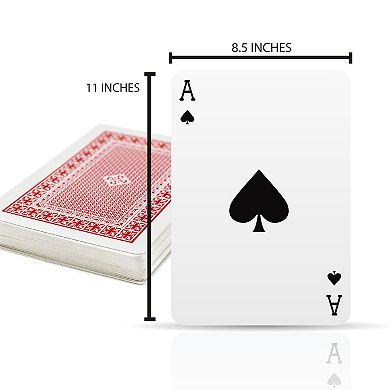 Nifty Jumbo Playing Cards 54-Count 8.5 x 11 Inches