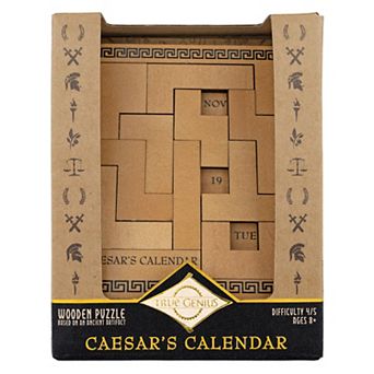 Project Genius Caesar's Calendar Wooden Puzzle Game