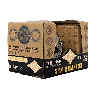 Project Genius Viking Sun Compass Metal Puzzle