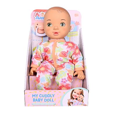 Acorn Avenue My Cuddly Baby Doll 14-in. Soft Body Doll With Removable Clothes & Pacifier Accessory