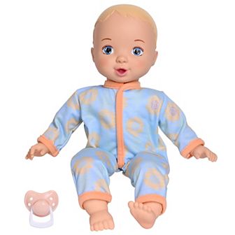 Acorn Avenue My Cuddly Baby Doll 14 in Soft Body Blonde Doll With Removable Clothes & Pacifier