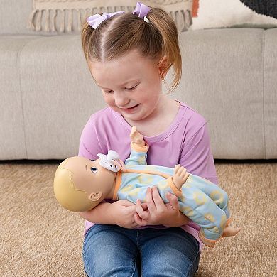 Acorn Avenue My Cuddly Baby Doll 14-in. Soft Body Blonde Doll With Removable Clothes & Pacifier