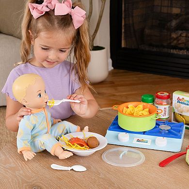 Acorn Avenue My Cuddly Baby Doll 14-in. Soft Body Blonde Doll With Removable Clothes & Pacifier