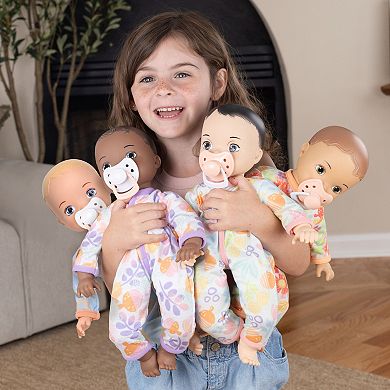 Acorn Avenue My Cuddly Baby Doll 14-in. Soft Body Blonde Doll With Removable Clothes & Pacifier