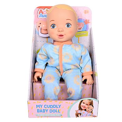 Acorn Avenue My Cuddly Baby Doll 14-in. Soft Body Blonde Doll With Removable Clothes & Pacifier