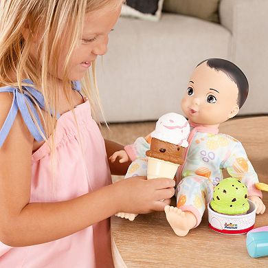 Acorn Avenue My Cuddly Baby Doll 14-in. Soft Body Black Hair Doll With Removable Clothes & Pacifier