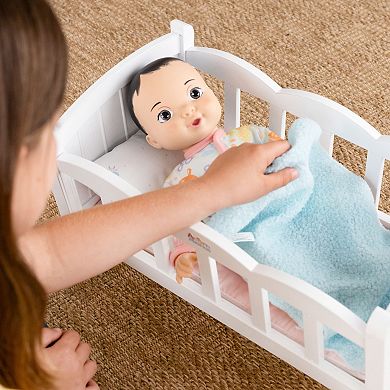 Acorn Avenue My Cuddly Baby Doll 14-in. Soft Body Black Hair Doll With Removable Clothes & Pacifier