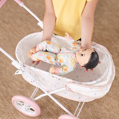 Acorn Avenue My Cuddly Baby Doll 14-in. Soft Body Black Hair Doll With Removable Clothes & Pacifier
