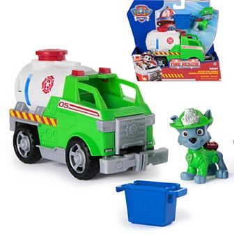 PAW Patrol Rocky Rescue Fire Tanker with Action Figure & Grab Claw