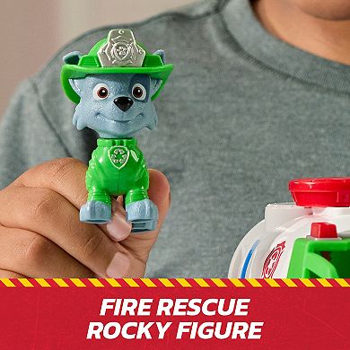 PAW Patrol Rocky Rescue Fire Tanker with Action Figure & Grab Claw