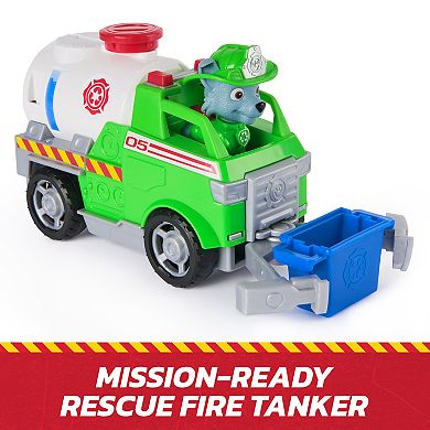 PAW Patrol Rocky Rescue Fire Tanker with Action Figure & Grab Claw