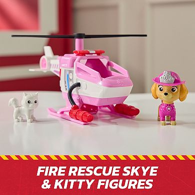 PAW Patrol Skye Rescue Fire Chopper with Action Figure & Kitty Friend