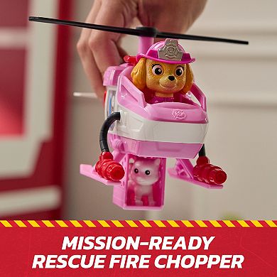 PAW Patrol Skye Rescue Fire Chopper with Action Figure & Kitty Friend