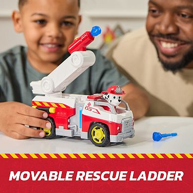 PAW Patrol Fire Rescue: Marshall Rescue Toy Fire Engine with Action Figure with Projectile Launcher