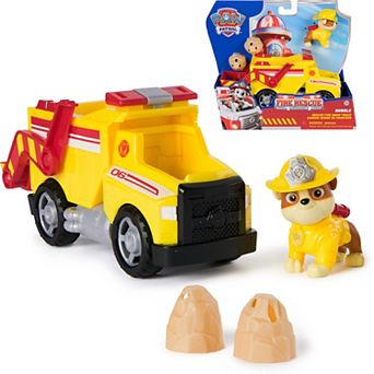 PAW Patrol Rubble Rescue Fire Dump Truck with Action Figure and Projectiles