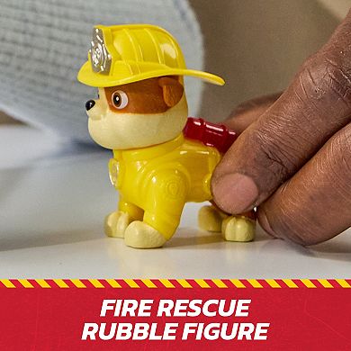 PAW Patrol Rubble Rescue Fire Dump Truck with Action Figure and Projectiles