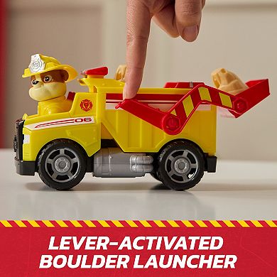 PAW Patrol Rubble Rescue Fire Dump Truck with Action Figure and Projectiles