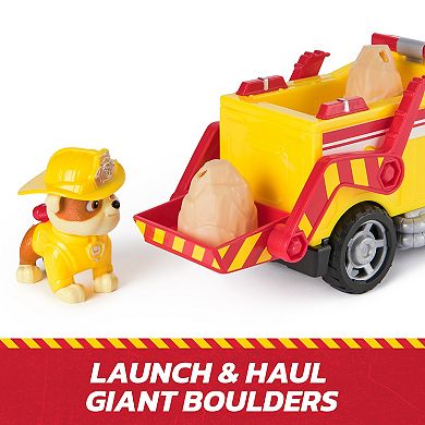 PAW Patrol Rubble Rescue Fire Dump Truck with Action Figure and Projectiles