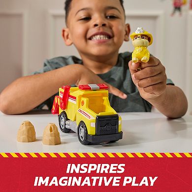 PAW Patrol Rubble Rescue Fire Dump Truck with Action Figure and Projectiles