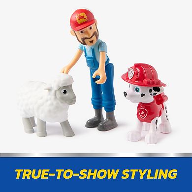 PAW Patrol Marshall & Farmer Al 2-pc. Action Figure Pack with Sheep Toy