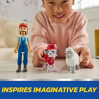 PAW Patrol Marshall & Farmer Al 2-pc. Action Figure Pack with Sheep Toy