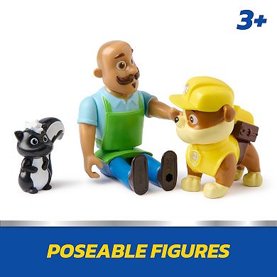 PAW Patrol Rubble & Mr. Porter 2-pc. Action Figure Pack with Skunk Toy