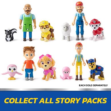 PAW Patrol Rubble & Mr. Porter 2-pc. Action Figure Pack with Skunk Toy