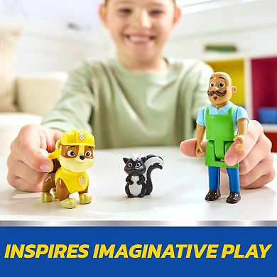 PAW Patrol Rubble & Mr. Porter 2-pc. Action Figure Pack with Skunk Toy