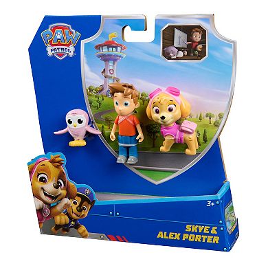 PAW Patrol Skye & Alex Porter 3-pc. Action Figure Pack with Lil Hootie Toy