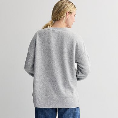 Women's Disney's Mickey & Minnie Merry & Bright Graphic Pullover Sweatshirt