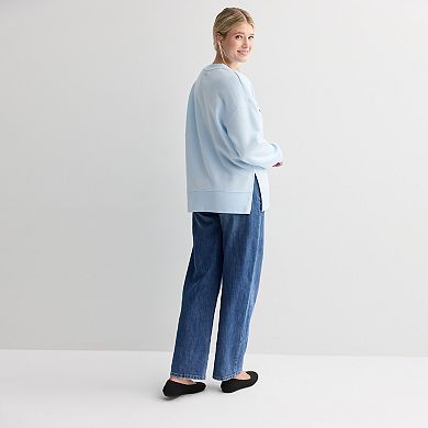 Women's Peanuts Snoopy's Tree Farm Graphic Pullover Sweatshirt