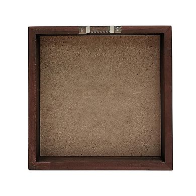 St. Nicholas Square® Merry Christmas Wreath Caption Box Wall Decor