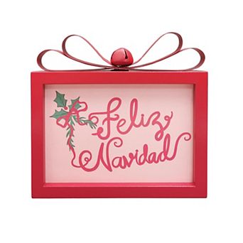 St. Nicholas Square® Feliz Navidad Caption Box Table Decor