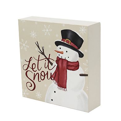 St. Nicholas Square® Let It Snow Caption Box Table Decor