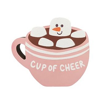 St. Nicholas Square® Cup of Cheer Shaped Caption Box Table Decor